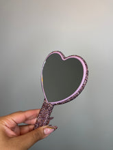 Heart shaped Rhinestone Mirror